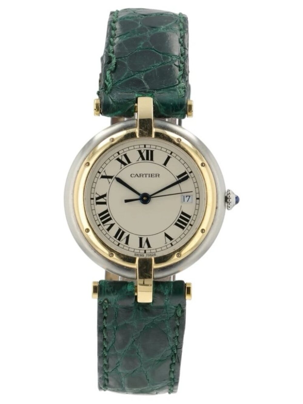 Cartier Panthere Vendome Silver Dial Gold & Steel 29mm Quartz Ladies Watch